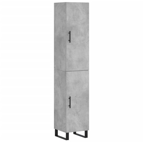 vidaXL Visoka omara betonsko siva 34,5x34x180 cm inženirski les, (20819174) Cene