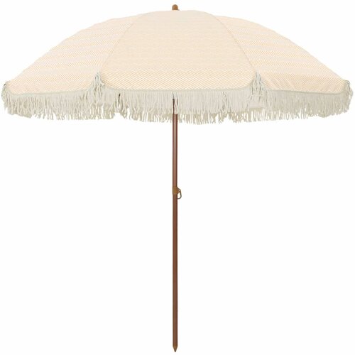 vidaXL Suncobran Žuta i bijela Ø 205 x 209 cm Čelik Cijene