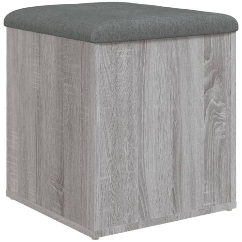  Klupa za cipele siva boja hrasta 42x42x45 cm konstruirano drvo Slike