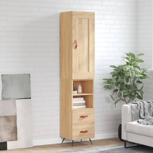 vidaXL Visoka komoda hrasta sonome 34 5x34x180cm od konstruiranog drva Cene