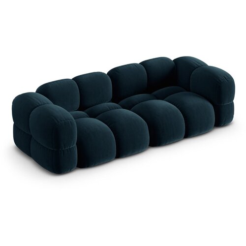 Cosmopolitan Design Temno modra žametna sedežna garnitura 250 cm Loretto &amp;ndash; Slike