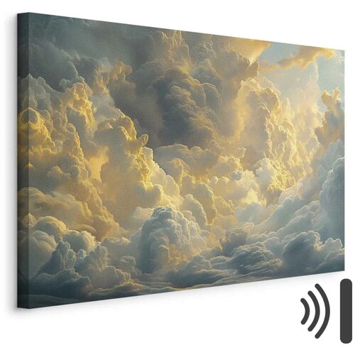  Slika - Last Breath of the Day: Clouds Illuminated by Evening Glow 30x20 Cene