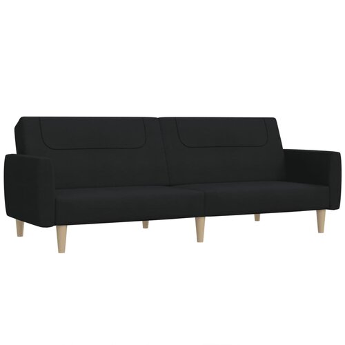 Maison Chic kavč - Sofa - Kanape dvosed z ležiščem črno blago, (21726694) Cene
