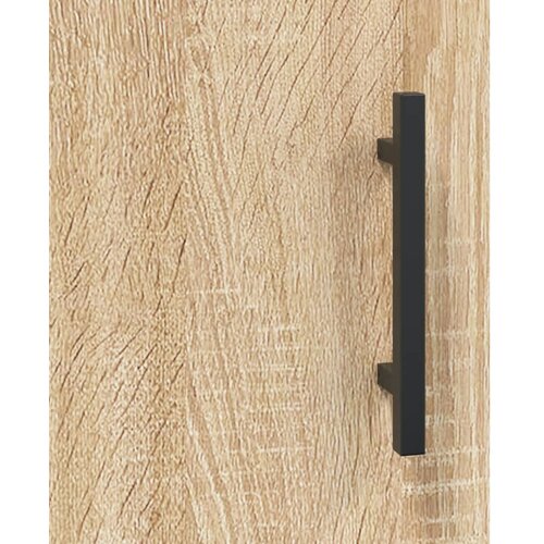  Visoka komoda hrasta sonome 34,5x34x180cm od konstruiranog drva Slike
