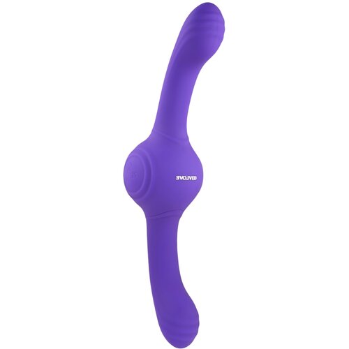 Evolved Na&amp;scaron; Gyro Vibe - punjivi dvostruki vibrator (ljubičasti) Slike
