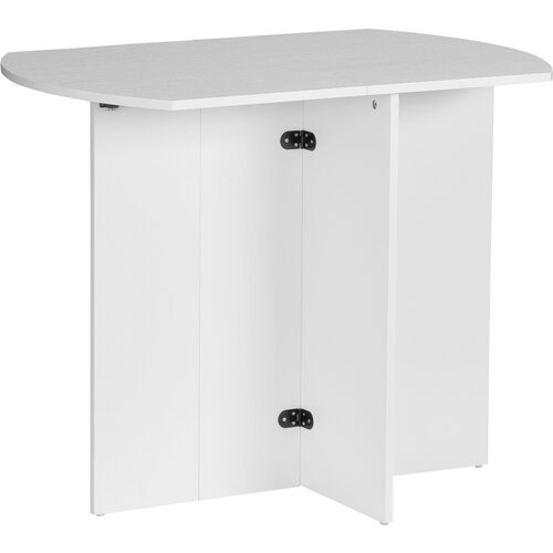 HOMCOM Prostorsko varčna zložljiva jedilna miza, lesena miza za kuhinjo in dnevno sobo, 90x60x74 cm, bela, (20745583) Cene