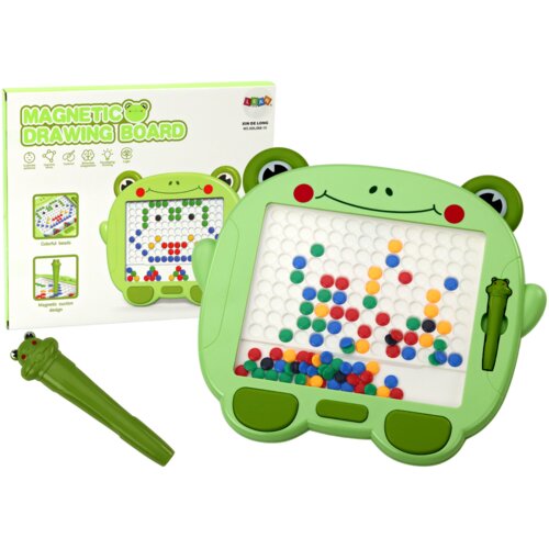 Magnetic Educational Board Frog Stylus Pad Green Beads Puzzle Slike
