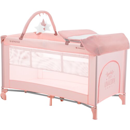 Kikka Boo krevetac SO GIFTED PLUS II nivoa sa pultom pink Slike