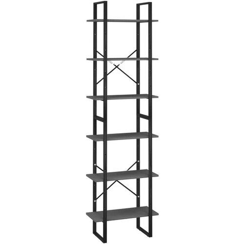 VidaXL Police za pohranu 2 kom sive 60 x 30 x 210 cm od iverice Slike