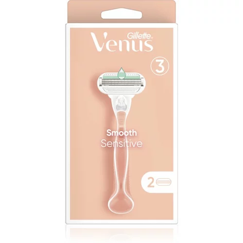 Gillette Venus Sensitive Smooth brivnik + 2 nadomestni glavi