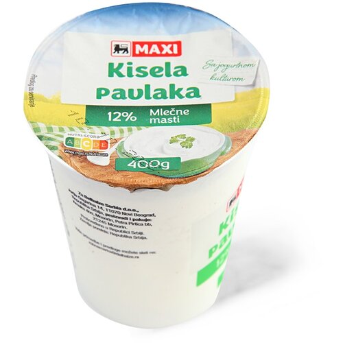 Maxi Kisela pavlaka 12% mm 400g Cene