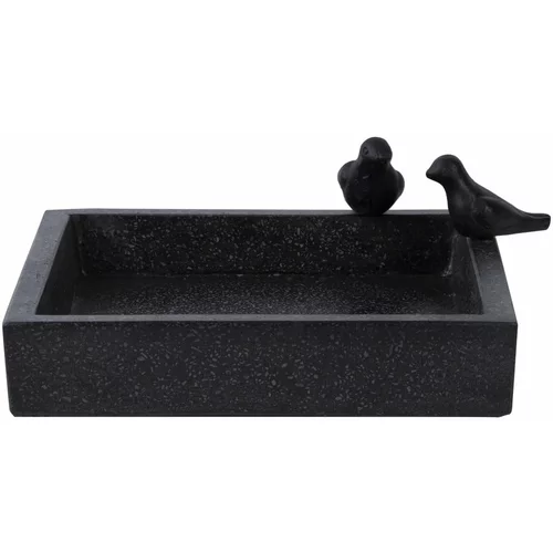 Esschert Design Črna keramična krmilnica za ptice Eve