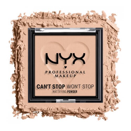 NYX Professional Makeup kompaktni puder - Can't Stop Won't Stop Mattifying Powder - Medium (CSWSM04) Cene