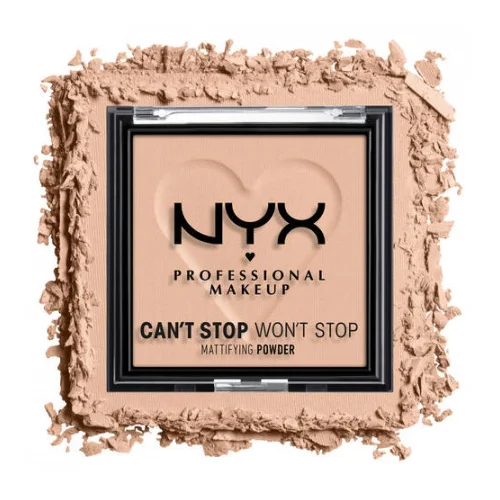 NYX Professional Makeup kompaktni puder - Can't Stop Won't Stop Mattifying Powder - Medium (CSWSM04)