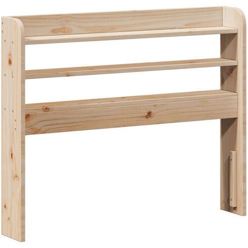 Maison Chic posteljno vzglavje - vzglavna omarica - nočna omarica s policami 75 cm trdna borovina, (21707113) Slike