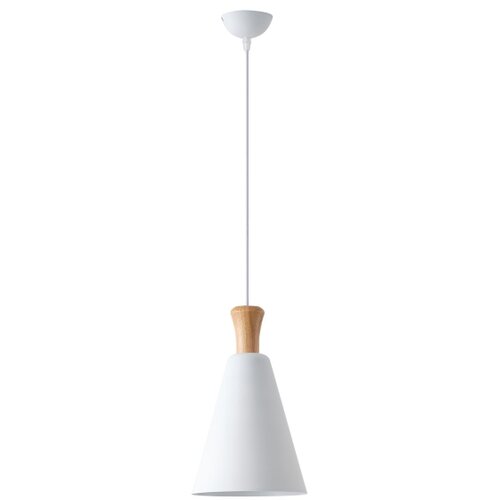  Visilica na sajli SIMPLO 1xE27/15W/230V, bela, prečnik 20 cm Slike