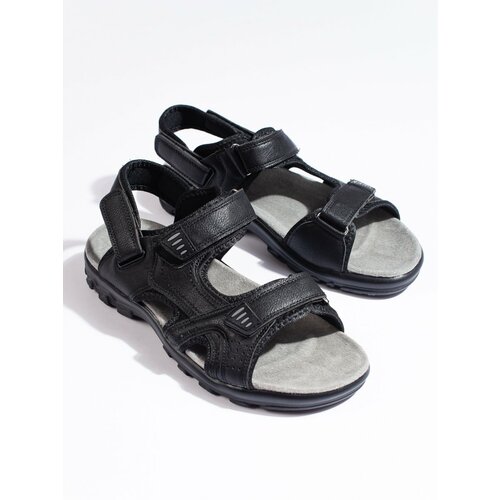 Shelvt Comfortable Men's Black Velcro Sandals Cene
