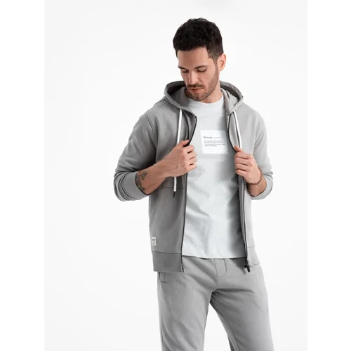 Ombre Men's sweatshirt set unbuttoned sweatshirt + pants