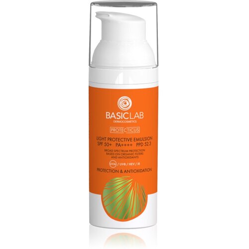BasicLab Dermocosmetics Protecticus lahka emulzija za zaščito pred zunanjimi vplivi SPF 50+ 50 ml Cene