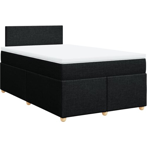 Maison Chic Box spring postelja - Vzmetna postelja z vzmetnico črn 120x200 cm blago SL17919, (21883031) Cene