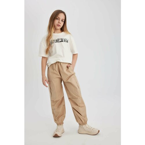 Defacto Girl Parachute Cargo Cotton Trousers Slike