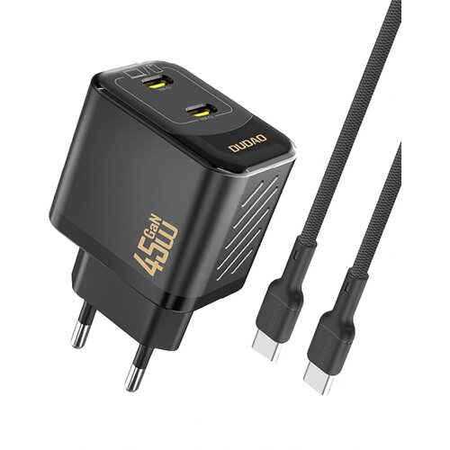 Dudao PD 45W 2XUSB-C STENSKI POLNILEC ZA IPHONE 12 13 14 15 GALN S KABLOM, (5000305996) Cene