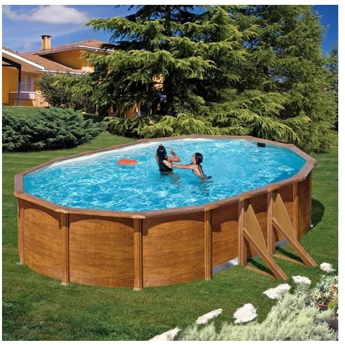 PLANET POOL bazen kit pro v 618W 610 x 375 x 132 cm - imitacija lesa