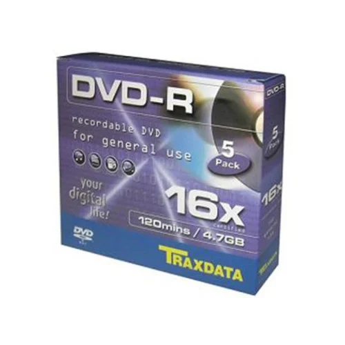  DVD-R TRAXDATA, 4.7GB, 16X, box 5 kom