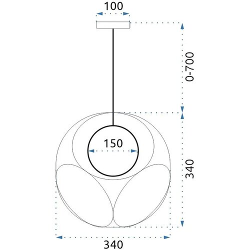Toolight viseća svjetiljka APP1019-1CP Slike