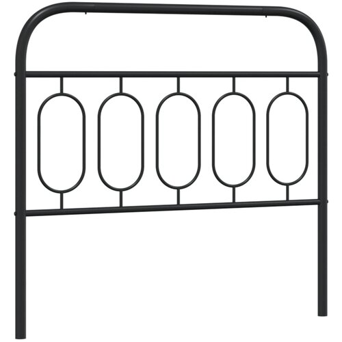 VidaXL Metalno uzglavlje crno 107 cm Slike