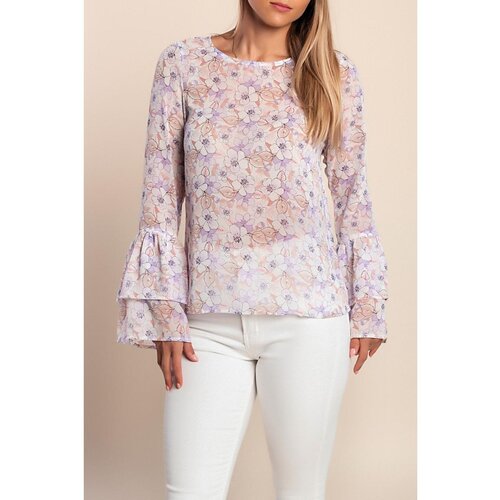 Fenzy Bluza S Cvjetnim Printom, Lila Slike