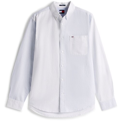 Tommy Jeans Srajca pastelno modra / bela Slike