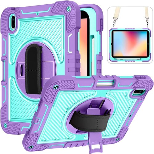 JTech Ohi&scaron;je za iPad Mini 6 8,3" s stojalom in naramnico Vijolična, (22025764) Cene