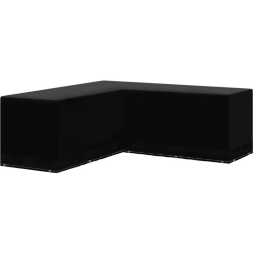 VidaXL Pokrivalo za vrtno pohi&amp;scaron;tvo L-oblike 12 obročkov 250x250x90 cm Slike
