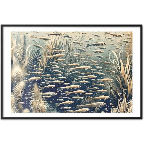  Plakat - Oceanic Nature 42x29.7 Crni okvir s margom Slike