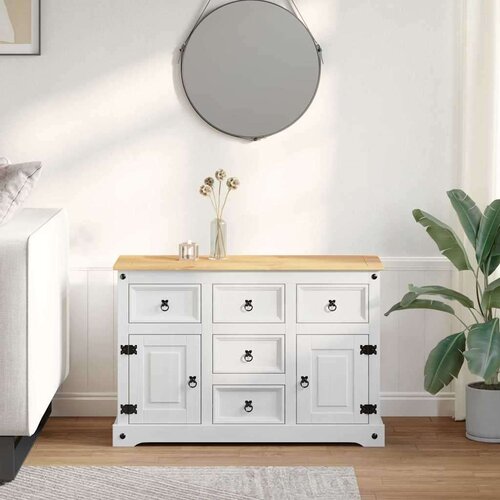  Kutije za pohranu Bijelo 112 x 40 x 75 cm Čvrsto borovo drvo Cijene