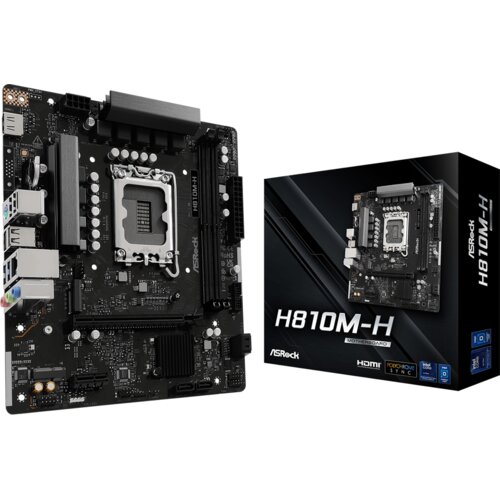 AsRock matična ploča H810M-H, 2xDDR5, M.2, 4xSATA, 10xUSB,HDMI, Micro ATX Cijene