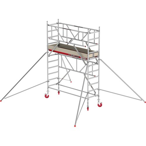 Altrex Pomičen oder RS TOWER 41, ozek, s sistemom Safe-Quick®, lesena ploščad, dolžina 2,45 m, delovna višina 4,20 m Cene