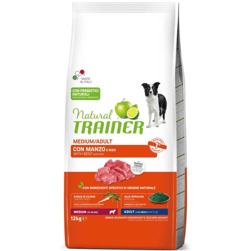 Natural trainer Adult Medium - govedina in riž 2 x 12 kg Cene