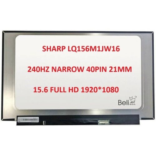  LED ekran za laptop 15.6 SLIM 40pin narrow 21mm FHD IPS KRAĆI bez kacenja 240hz Cene