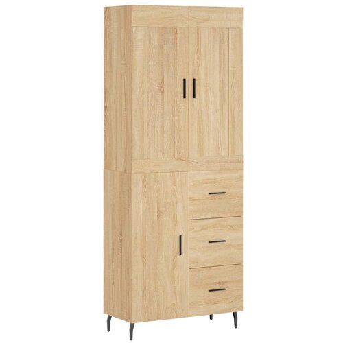 Maison Chic Visoka Komoda - Predalnik sonoma hrast 69,5x34x180 cm inženirski les, (21721531) Cene