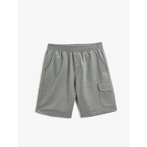Koton Shorts - Gray - Normal Waist Cene