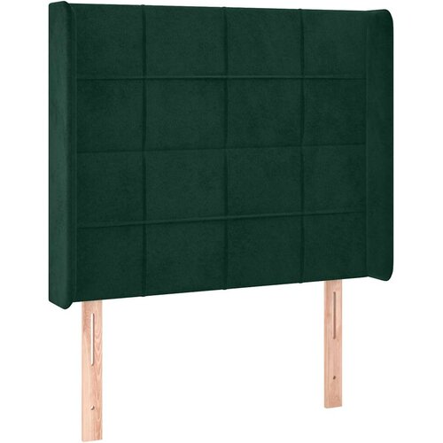  LED uzglavlje tamnozeleno 83x16x118/128 cm bar&amp;scaron;unasto Slike