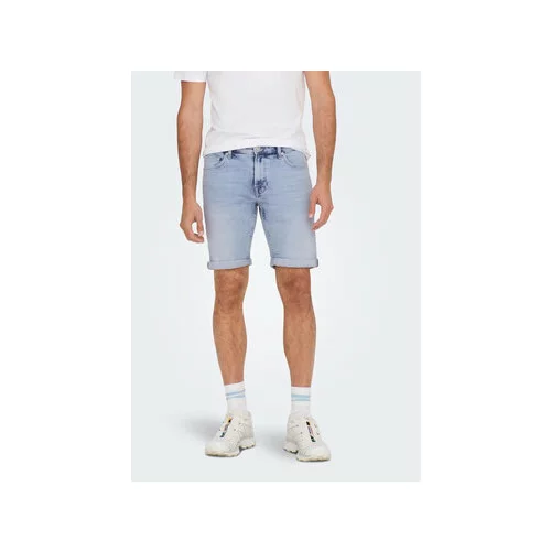 Only & Sons Kratke hlače iz tkanine 22025189 Modra Regular Fit