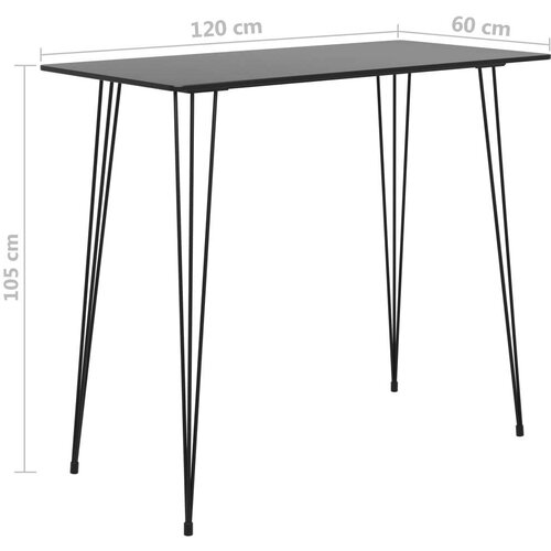  Barski stol crni 120 x 60 x 105 cm Slike