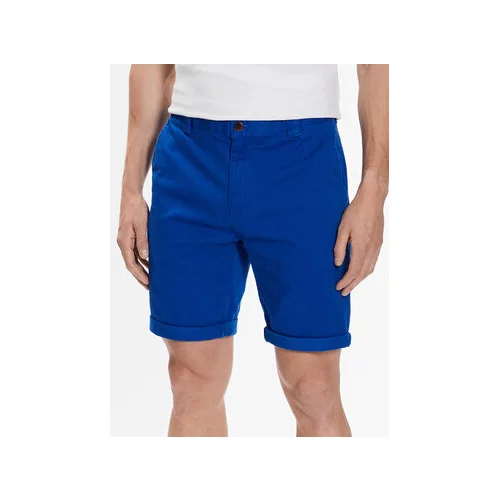 Tommy Jeans Kratke hlače iz tkanine Scanton DM0DM13221 Modra Regular Fit