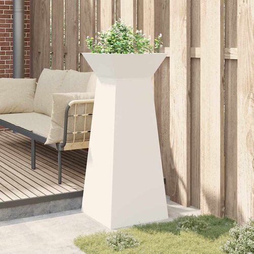  Stup saksija Bijelo 40 x 40 x 100 cm Slike