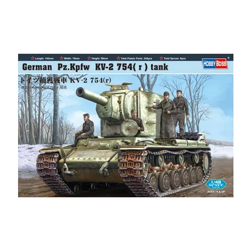 HobbyBoss Nemški Pz.Kpfw KV-2 754(r) tank, (21313251)