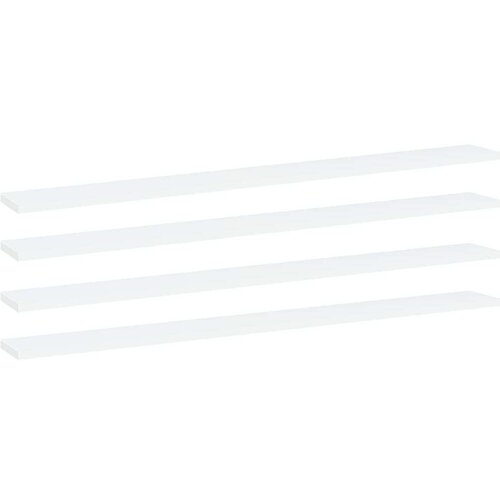 Police Dodatne police za omaro 4 kosi bele 100x10x1,5 cm iverna pl., (21011935) Slike