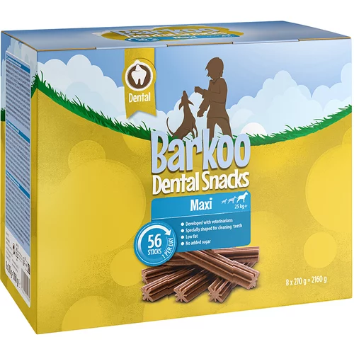 Barkoo Ekonomično pakiranje Dental Snacks - za velike pse (56 komada, 2,16 kg)